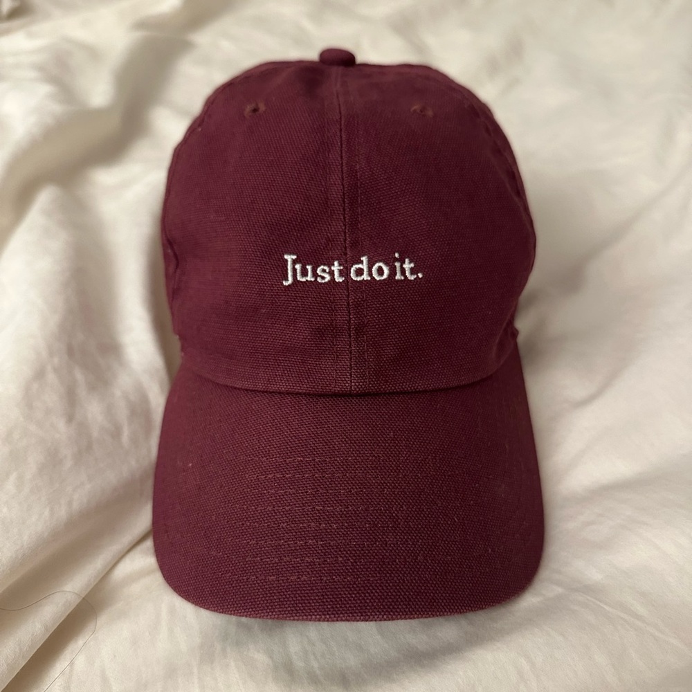 Nike Maroon Just Do It Cap